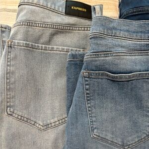 Express Dual-Tone Blue Denim Jeans